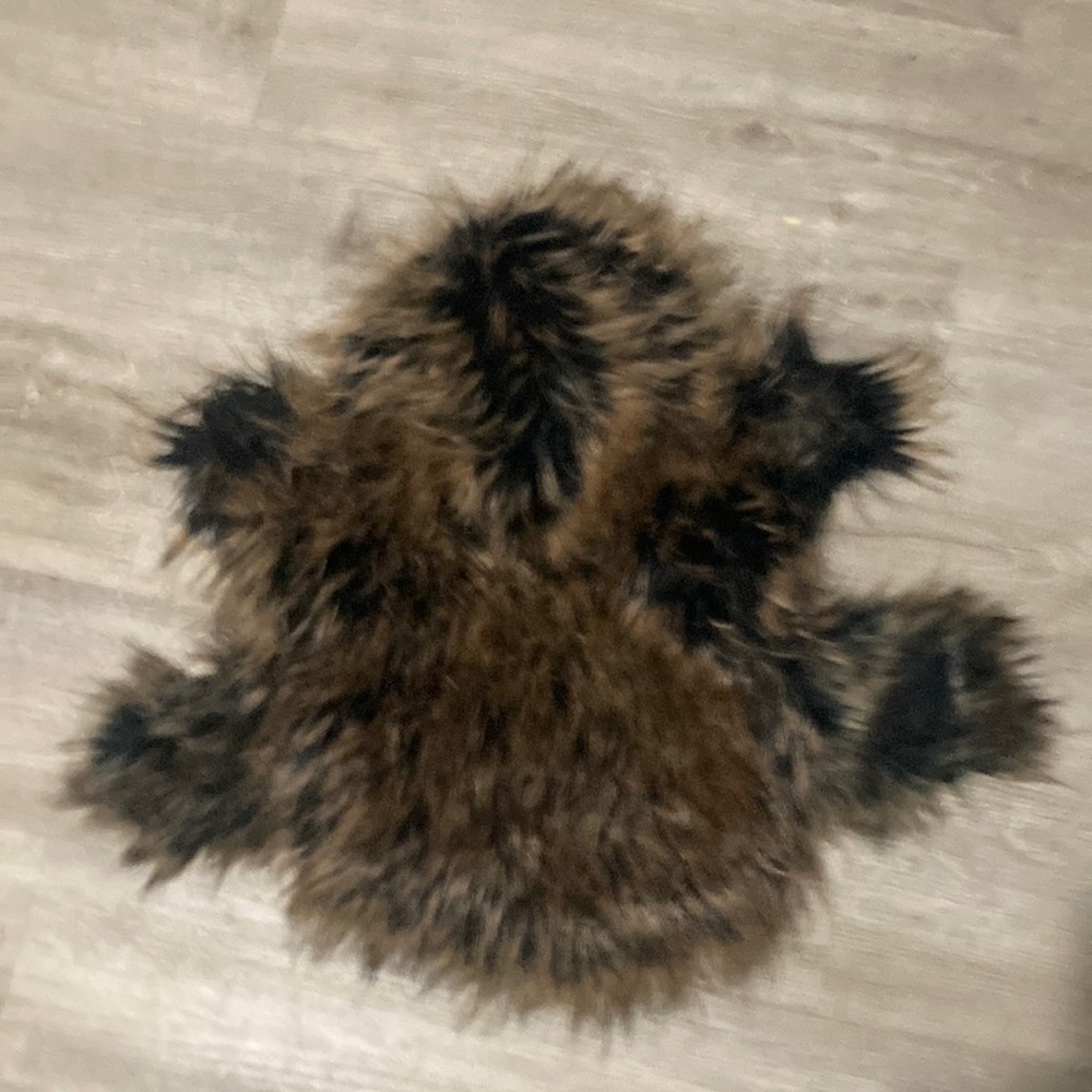 Fuzzy daisy fuentes  dog jacket for small dog